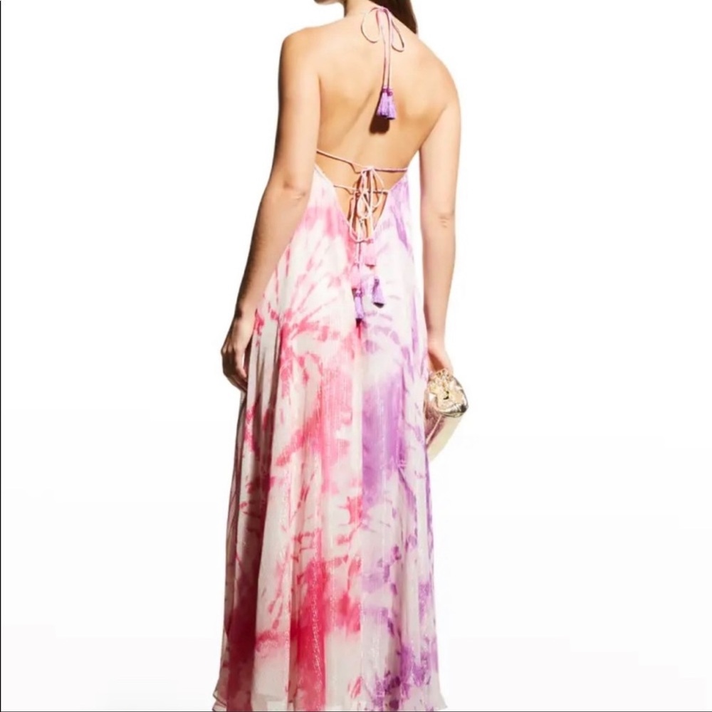 NWT Rococo Sand Sleeveless Long Multicolor Dress With Tassels Size M
